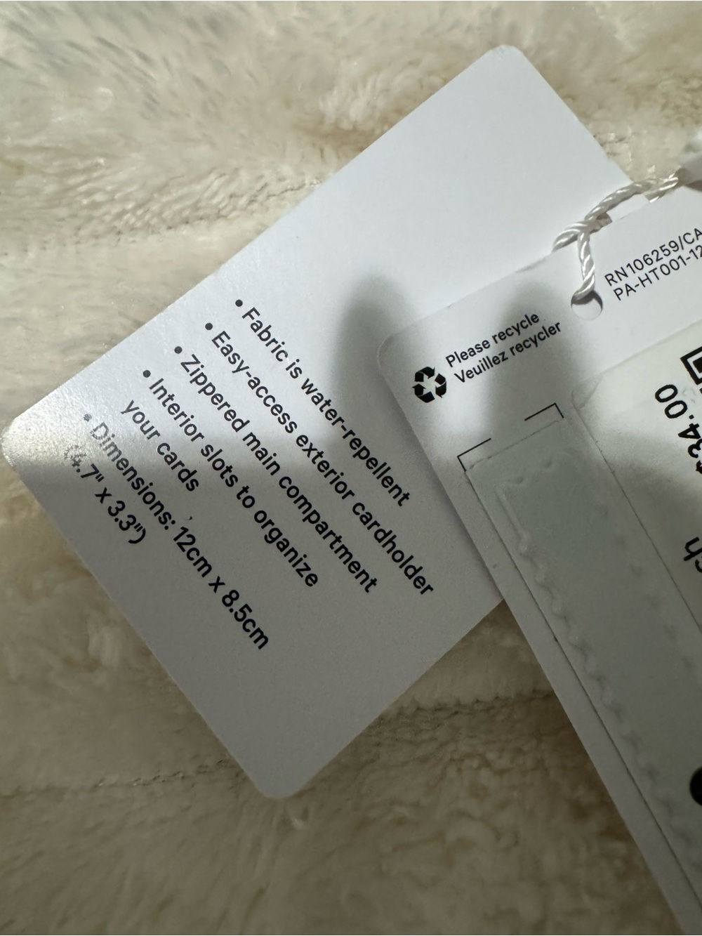 lululemon athletica  Pink haze and gold Clipabble Card Pouch NWT - Picture 4 of 5